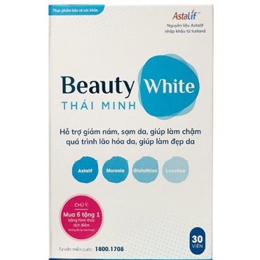 BEAUTY WHITE – Hỗ trợ giảm nám, sạm da, giúp làm chậm quá trình lão hoá da, giúp làm đẹp da (30 viên)