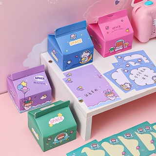 Giấy note hình hộp sữa (Nhiều mẫu kute) - 200 tờ