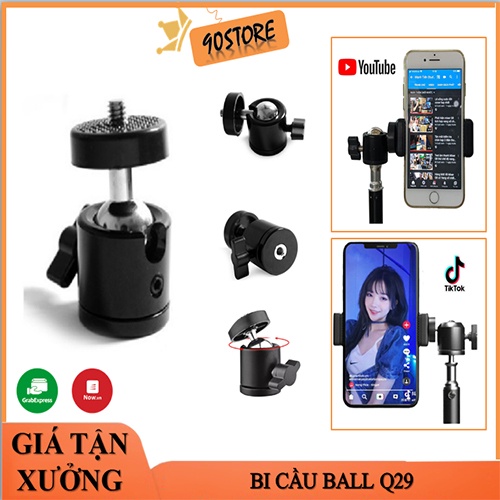 Bi Cầu Q29 ball head bi cầu điều chỉnh xoay ren 1/4