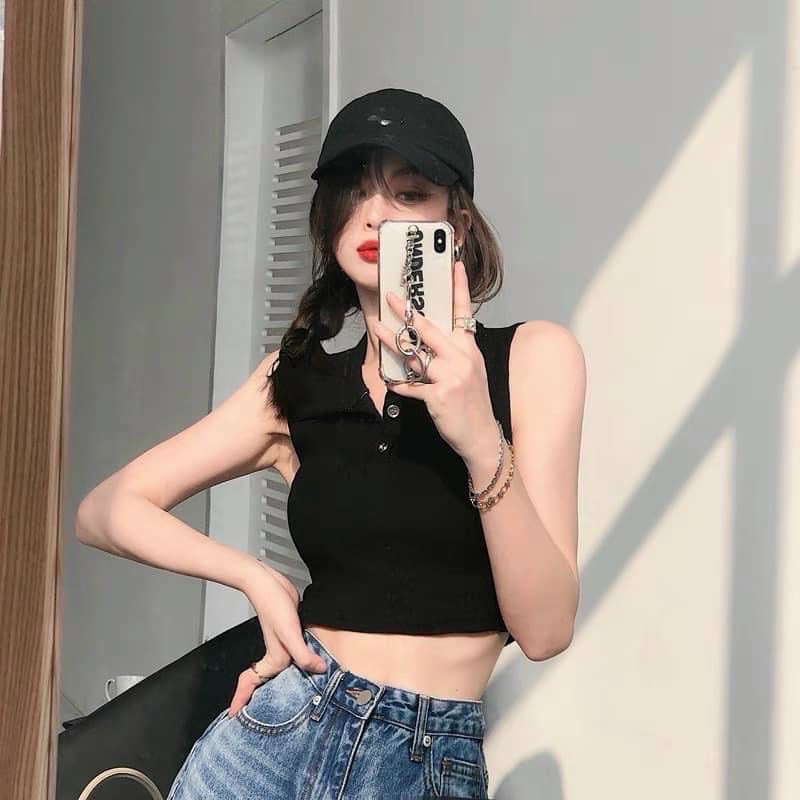 (NEW HOT)ÁO BA LỖ, YẾM CỔ TRỤ, CỔ BẺ THUN GÂN CO GIÃN THOẢI MÁI MÙA HÈ XINH XẮN, nhiều màu kèm ảnh thật Chizi Sh