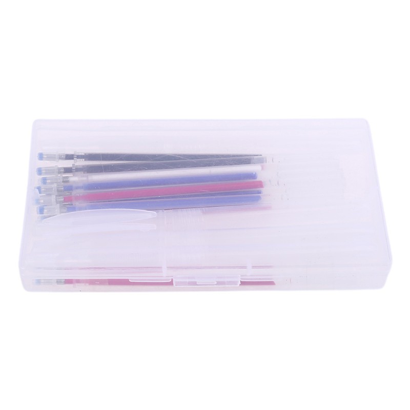 RAN 4pcs Heat Erasable Pen Shell with 40pcs Automatic Disappearing Refills Magic Pens Marking for Sewing Quilting Dressmaking