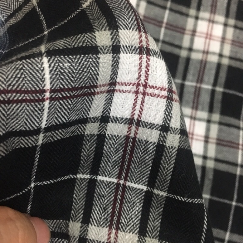 Vải thô caro xương cá