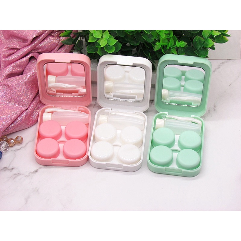 Khay Gương Đôi Nhiều Màu - Case Đôi Đựng 2 Lens
