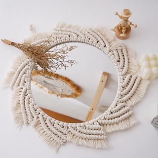 Gương treo tường trang trí macrame