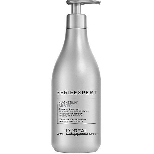 (Chính Hãng Giá Sỉ) Dầu Gội Khử Vàng L’Oréal Magnesium Silver 500ml Cho Tóc Xám, Bạc