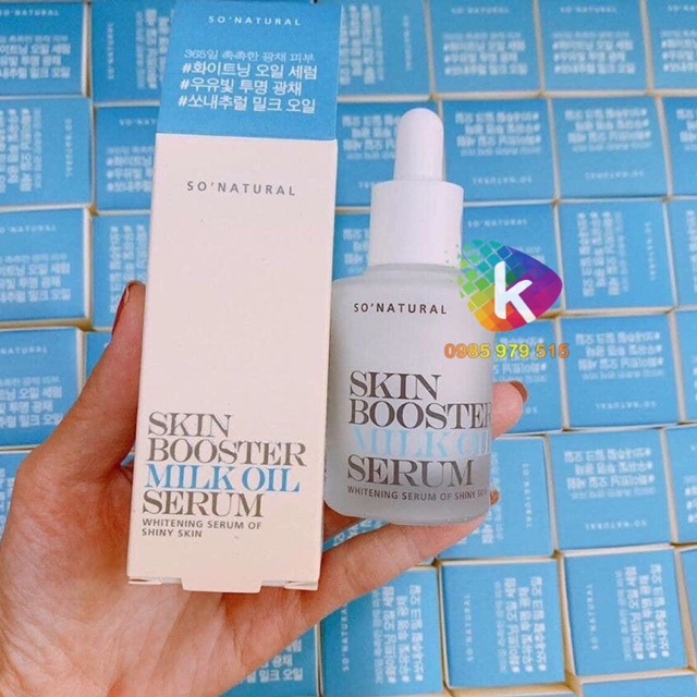 Tinh chất So’ Natural Skin Booster Milk Oil Serum