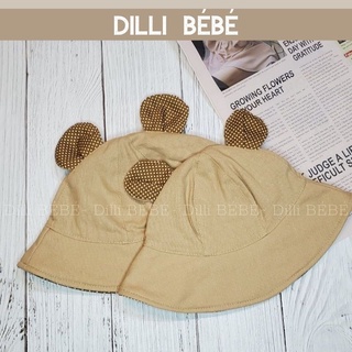 Nón cho bé tai gấu mũ cho trẻ em bé gái bé trai che nắng 1 2 3 tuổi - Dilli Bebe
