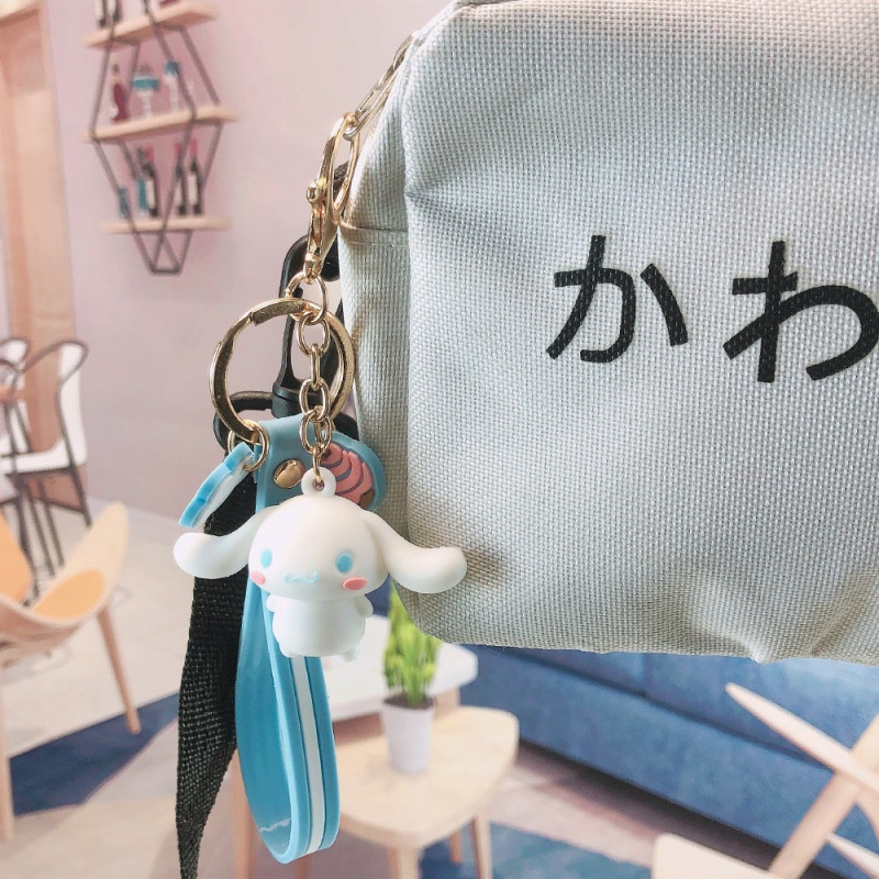 Móc Khóa Hình Ếch/Thỏ Hoạt Hình Bằng PVC