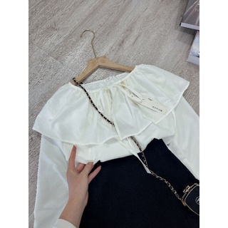 SET SƠ MI BÈO THẮT NƠ MIX CV KAKI