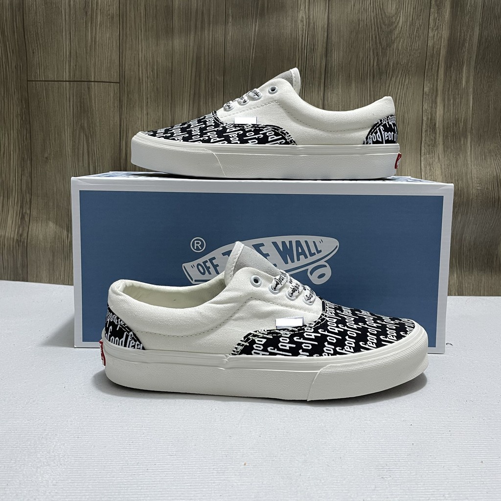 Giày thể thao nam nữ Vans caro buộc dây, fear of god, Vans slipon caro vải canvas cao cấp Full Bill Box