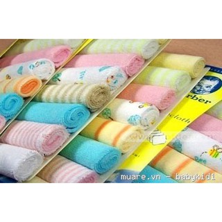 SET 8 khăn mặt Gerber cho bé , khăn sữa cao cấp siêu mềm