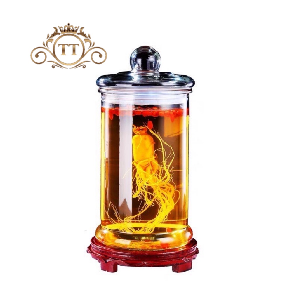 BÌNH NGÂM RƯỢU THỦY TINH TRỤ TRƠN  5 LÍT( CÓ VAN &amp; KHÔNG VAN)