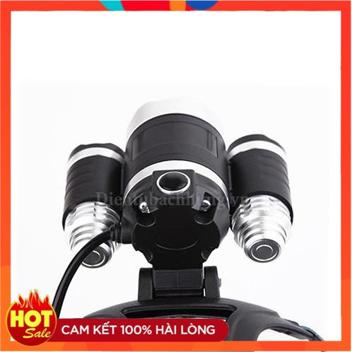 Đèn Pin Đội Đầu 3 Bóng Led T6- Siêu Sáng, Kèm 2 Pin, Kèm Sạc | BigBuy360 - bigbuy360.vn