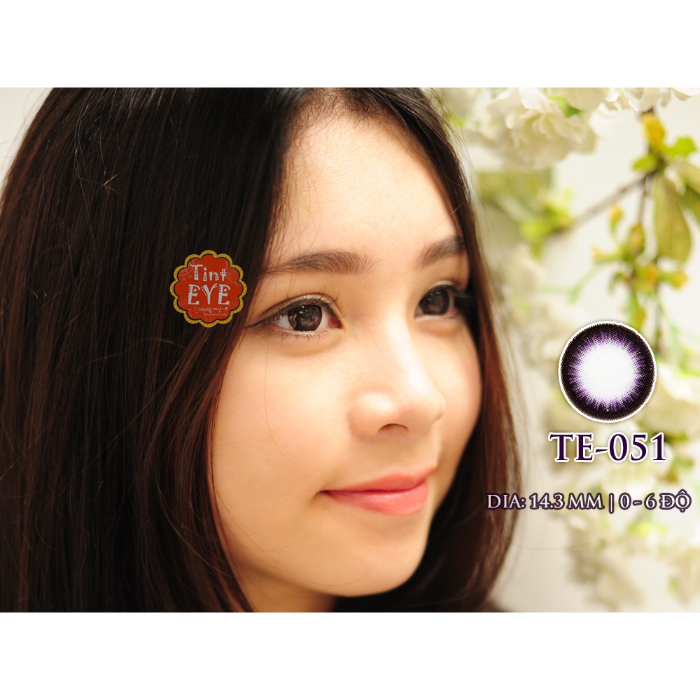 [Tặng Quà 65k] Kính Áp Tròng Tinteye Lens TE-051 Tím Nhật Thực