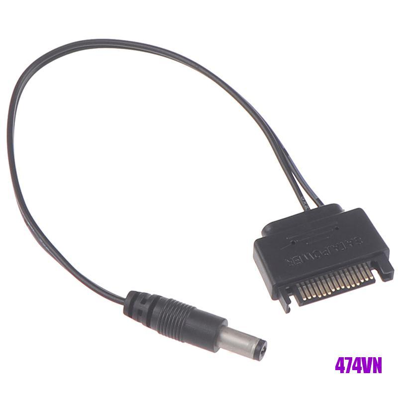 1 Dây Cáp Nguồn Sata Đầu Đực Sang Dc 5.5x2.1mm 12v 20cm | BigBuy360 - bigbuy360.vn