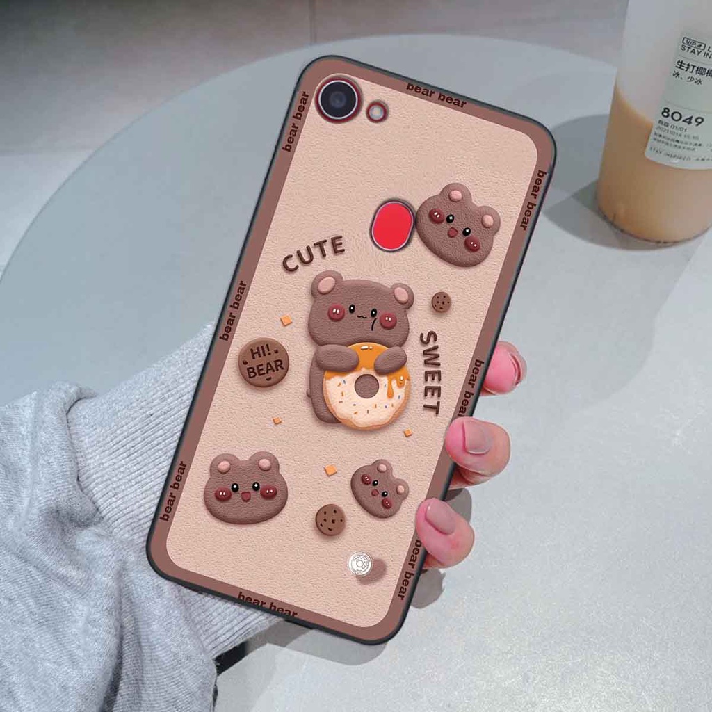 Ốp Oppo F5 / F5 Youth / F7 bear brick, gấu đáng yêu, dễ thương
