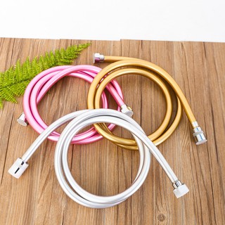 Dây vòi sen tắm cao cấp nhựa mạ màu Baco (Việt nam) 6 màu theo phong thủy