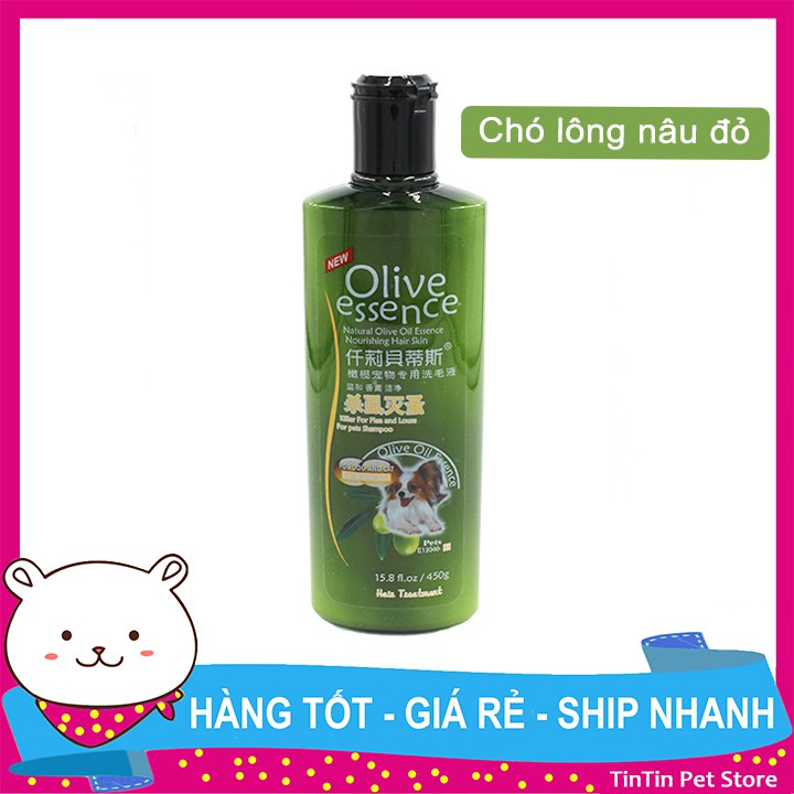 Sữa Tắm Olive Essence Cho Chó Mèo 450ml Giá Rẻ