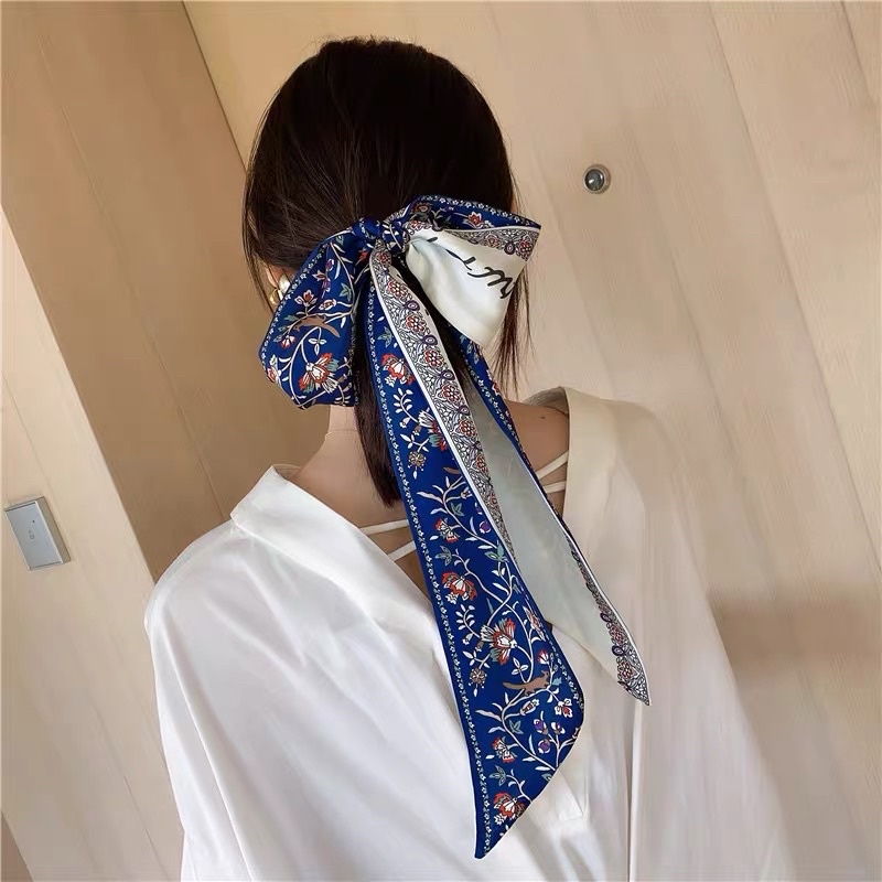 Khăn choàng cổ thắt nơ cổ áo sơ mi size 8x140cm