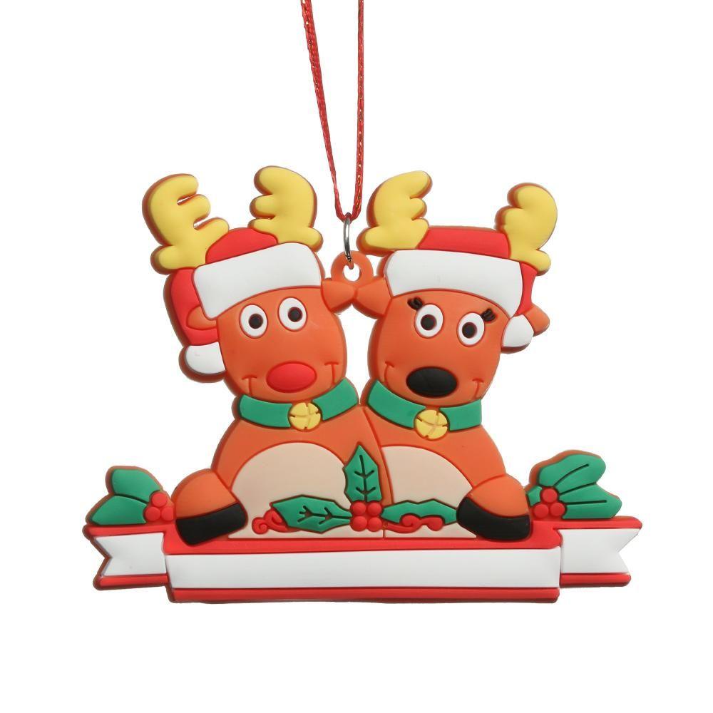ESPO Phụ Kiện Treo Trang Trí Cây Thông Giáng Sinh Hình Tuần Lộc Dễ Thương