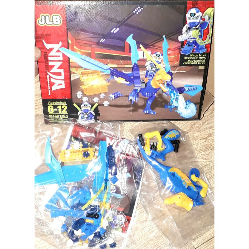 Lắp ráp 1 hộp LegoNinja Cưỡi Khủng Long Săn kho báu 3D145 rất đẹp