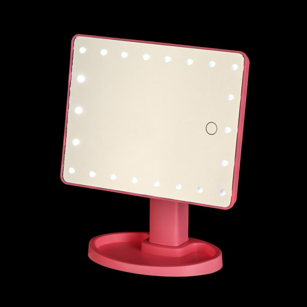 DIACHAVN Gương Trang Điểm Có Đèn LED Cảm Ứng Để Bàn Tiện Dụng