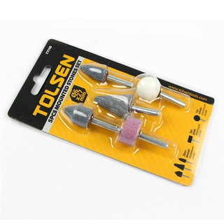 Bộ 5 Mũi Đá Mài Tolsen 77110 - Vàng (Ø6 x 27mm)