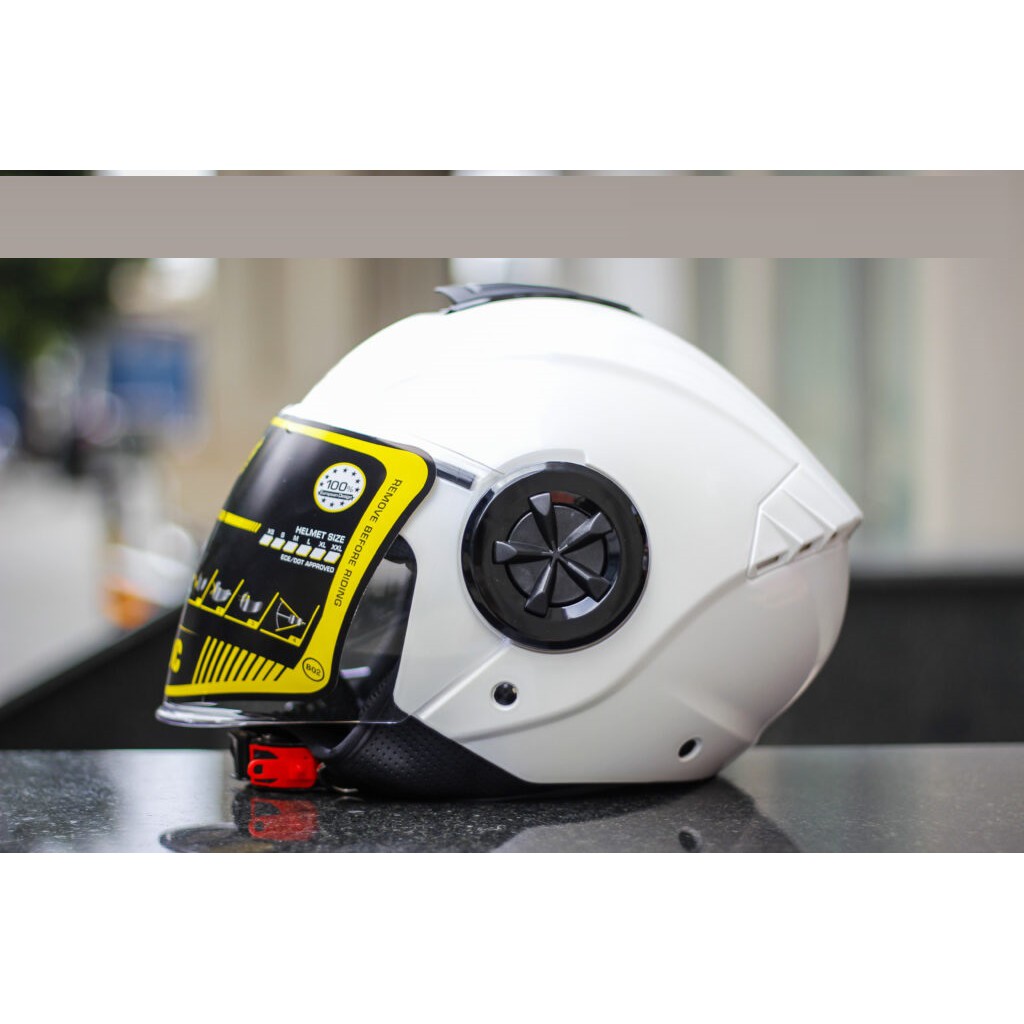 Mũ Bảo Hiểm 3/4 Có Kính ROC R06 chính hãng