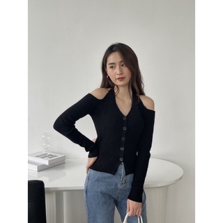 Áo len buộc cổ vancat