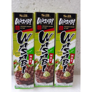 Mù tạt xanh Wasabi S&B tuýp 43g