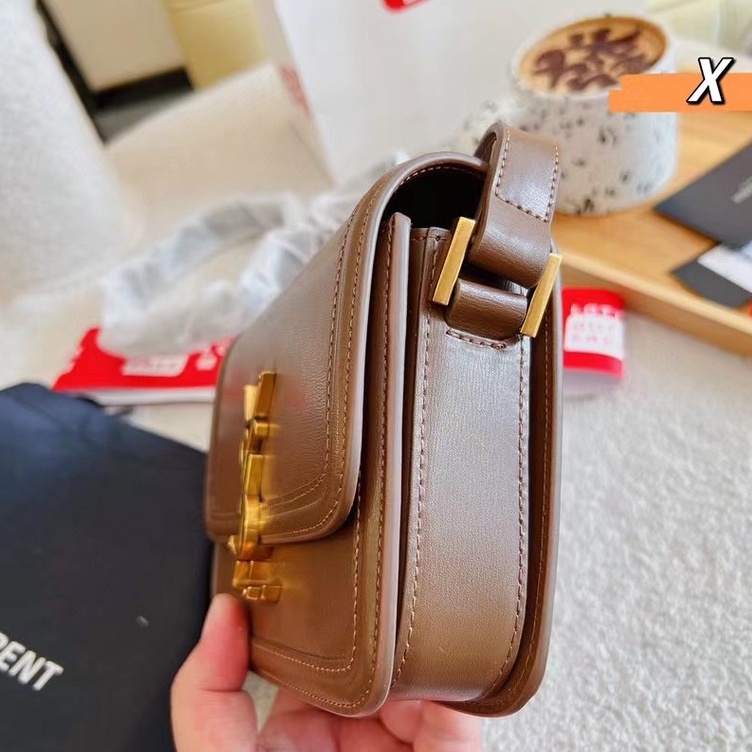 Túi Xách Da Thật Dáng Vuông Nhỏ In LOGO Kim Loại Thời Trang Cho Nữ777777