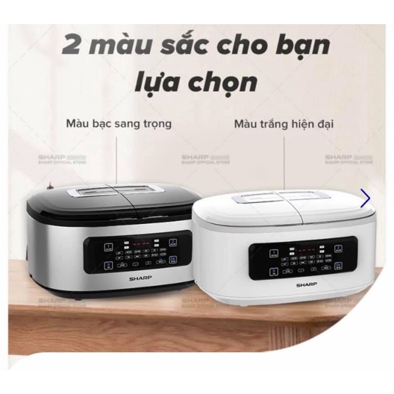 Nồi cơm điện tử đa năng 2 ngăn Sharp KN-TC50VN-SL