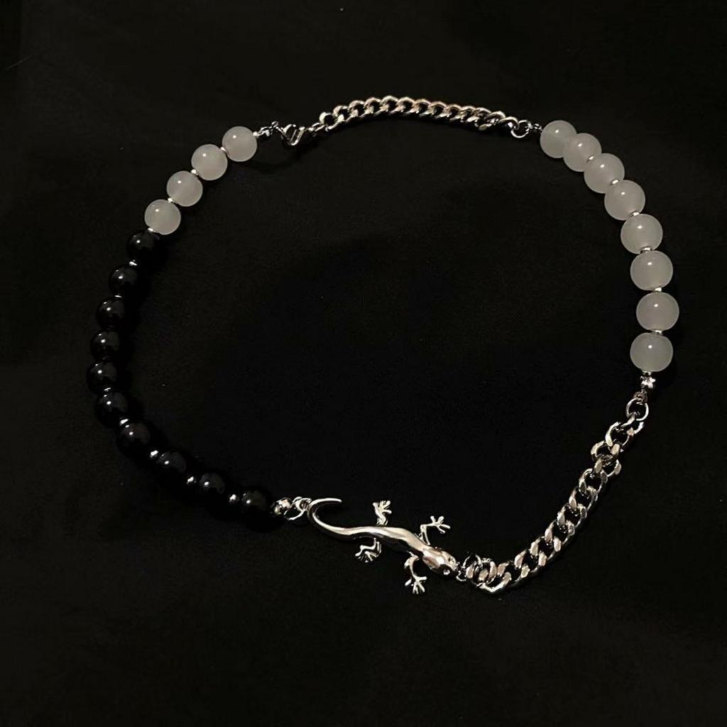 Dây chuyền mặt hình tắc kè phong cách hip hop thời trang harajuku hàn quốc