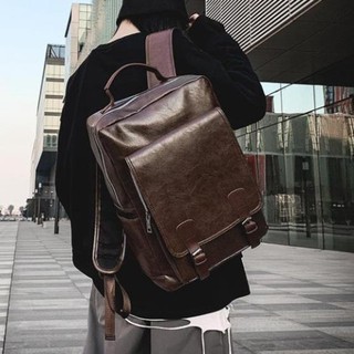 [ĐƯỢC XEM HÀNG] Balo da đi học cực chất, balo nam nữ chống nước khử mùi BL02 balogiare.941