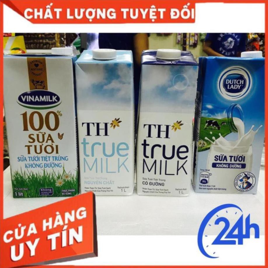 Hộp sữa tươi 1 lít TH truemilk/ Vinamilk/ Cô gái Hà Lan