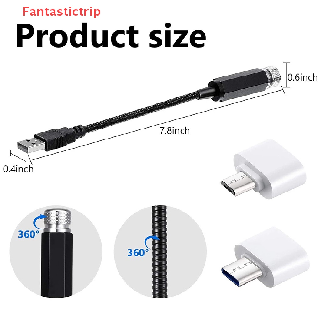 Đèn LED Chiếu Hình Bầu Trời Sao Lãng Mạn 5V Sạc USB Mới