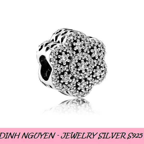 PAN - Charm Ice Floral Charm - Bạc S925 - Charm bạc cho vòng pan