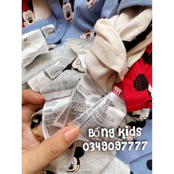 Áo Thu Bé Trai Cotton Mickey HaM