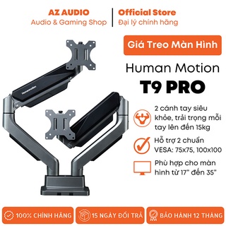 Giá treo màn hình máy tính xoay 360 độ chất liệu hợp kim nhôm human motion t9 pro