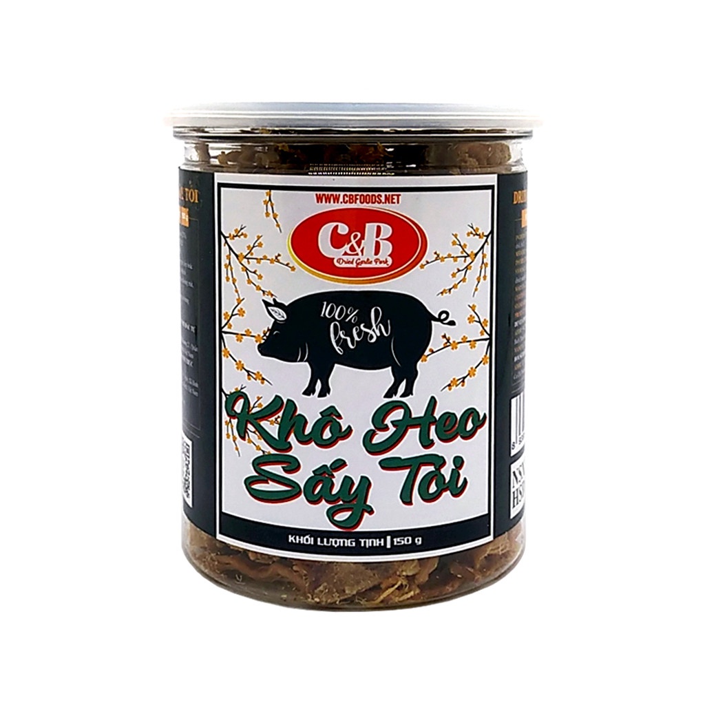 Khô Heo Sấy Tỏi C&B - Hộp 150G