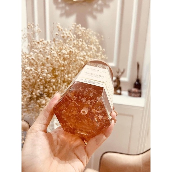 Sữa tắm trắng da cánh hoa hồng Damask Weilaiya Grand Rose Extracts Whitening Shower Gel 450ml