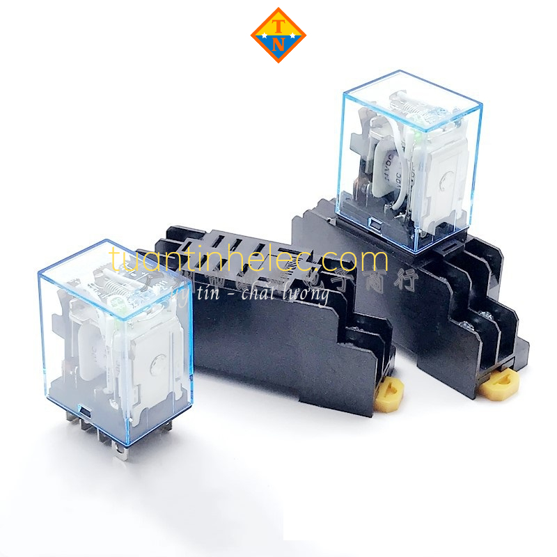 Rơle trung gian 12Vdc 8 chân 10A - Relay Kính - Relay trung gian # Linh kiện điện tử