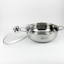 Nồi nấu xào lẩu inox Fivestar 3 đáy dày nặng đun tất cả các loại bếp từ, hồng ngoai, ga size 24/26/28/30cm-inox 430