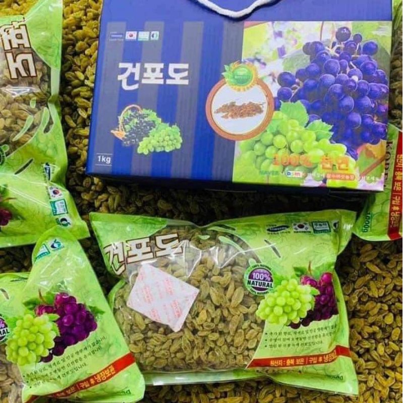 Nho Khô Hàn Quốc Cao Cấp hộp 1kg