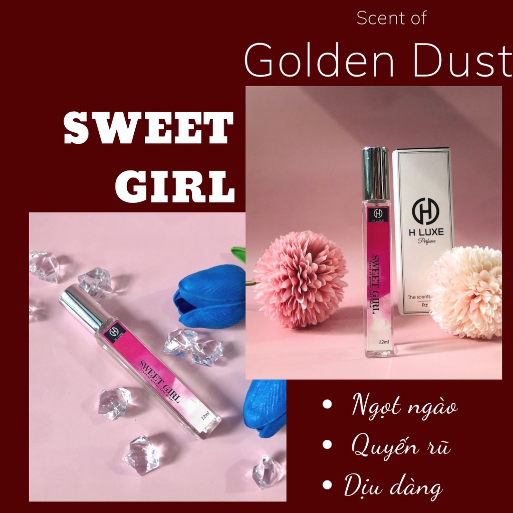 Nước hoa Nữ cao cấp Sweet girl 12ml ngọt ngào ,dịu nhẹ, quyến rũ , giá rẻ, thơm lâu,dành cho học sinh , sinh viên