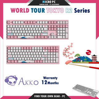 Bàn Phím Cơ🎮FREESHIP🎮 AKKO 3096 / 3108 World Tour Tokyo R2 (Akko / Cherry sw)- Hàng chính hãng BH 12 Tháng