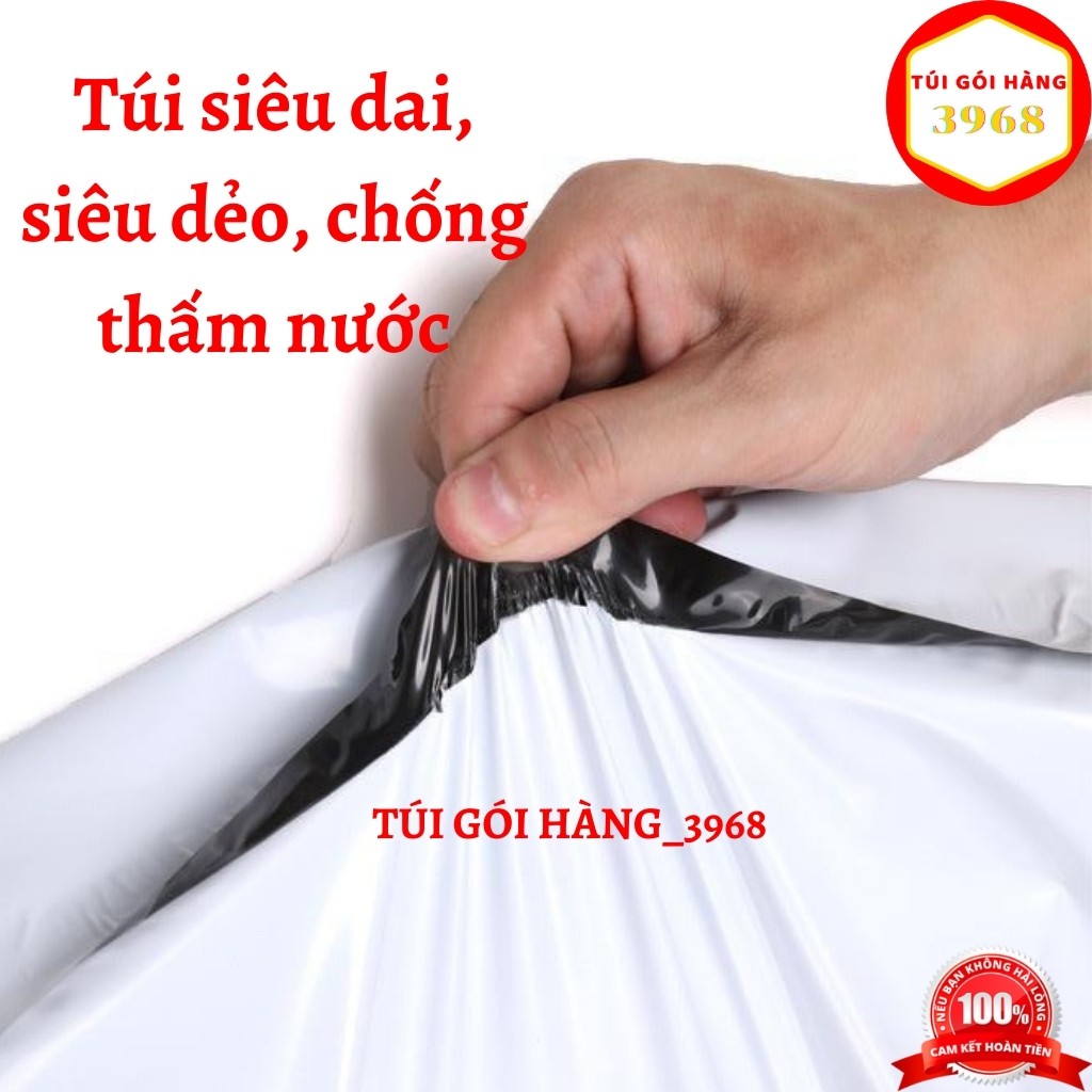 Túi gói hàng [FREESHIP] Túi gói hàng niêm phong cao cấp size 35 x 45 màu trắng sứ