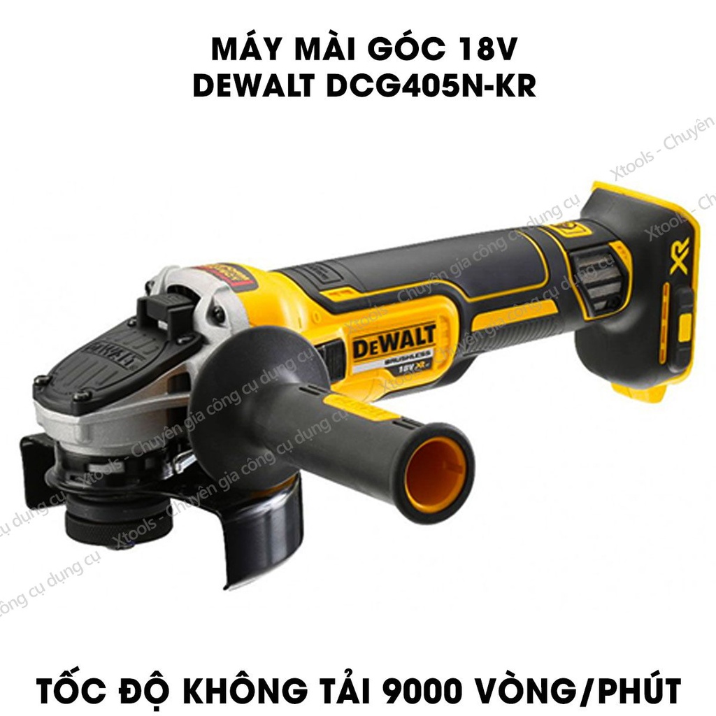 Máy mài góc cầm tay dùng pin 18V DeWALT 800W máy cắt kim loại đa năng động cơ không chổi than bảo hành chính hãng 3 năm