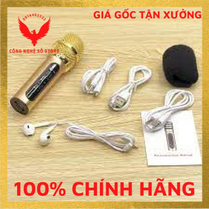 [Mã ELHACE giảm 4% đơn 300K] (Hàng có sẵn) Micro C11 thu âm live stream cao cấp mới nhất 2020 com bo đầy đủ phụ kiện