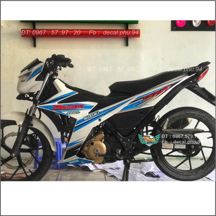 Tem rời Raider Trắng xanh (O)